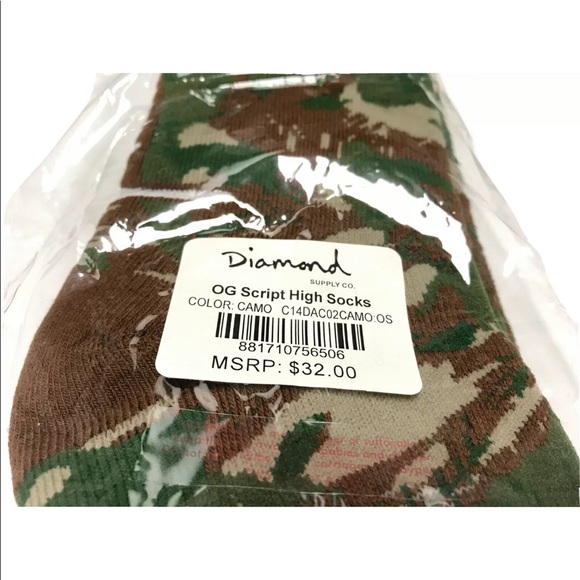 Diamond Supply Co. OG Script High Socks Camo - Picture 5 of 6